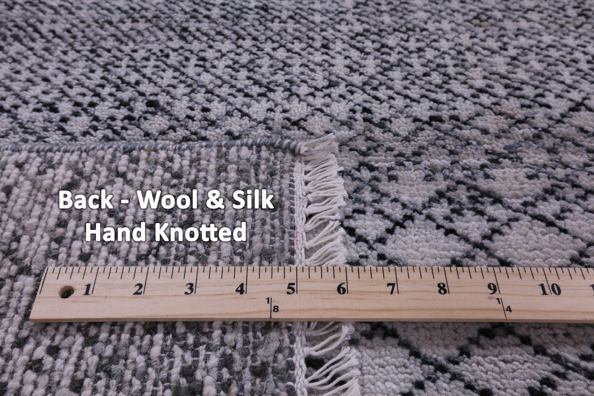 Savannah Grass Hand Knotted Wool & Silk Rug - 8' 1" X 10' 0" - Golden Nile