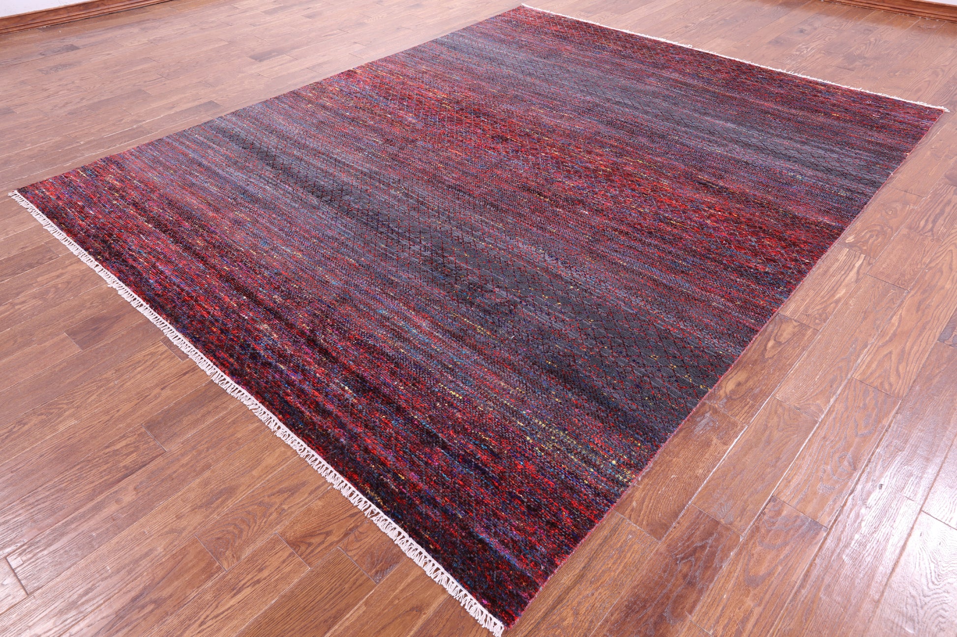 Savannah Grass Handmade Wool & Silk Rug - 8' 1" X 10' 1" - Golden Nile