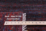 Savannah Grass Handmade Wool & Silk Rug - 8' 1" X 10' 1" - Golden Nile