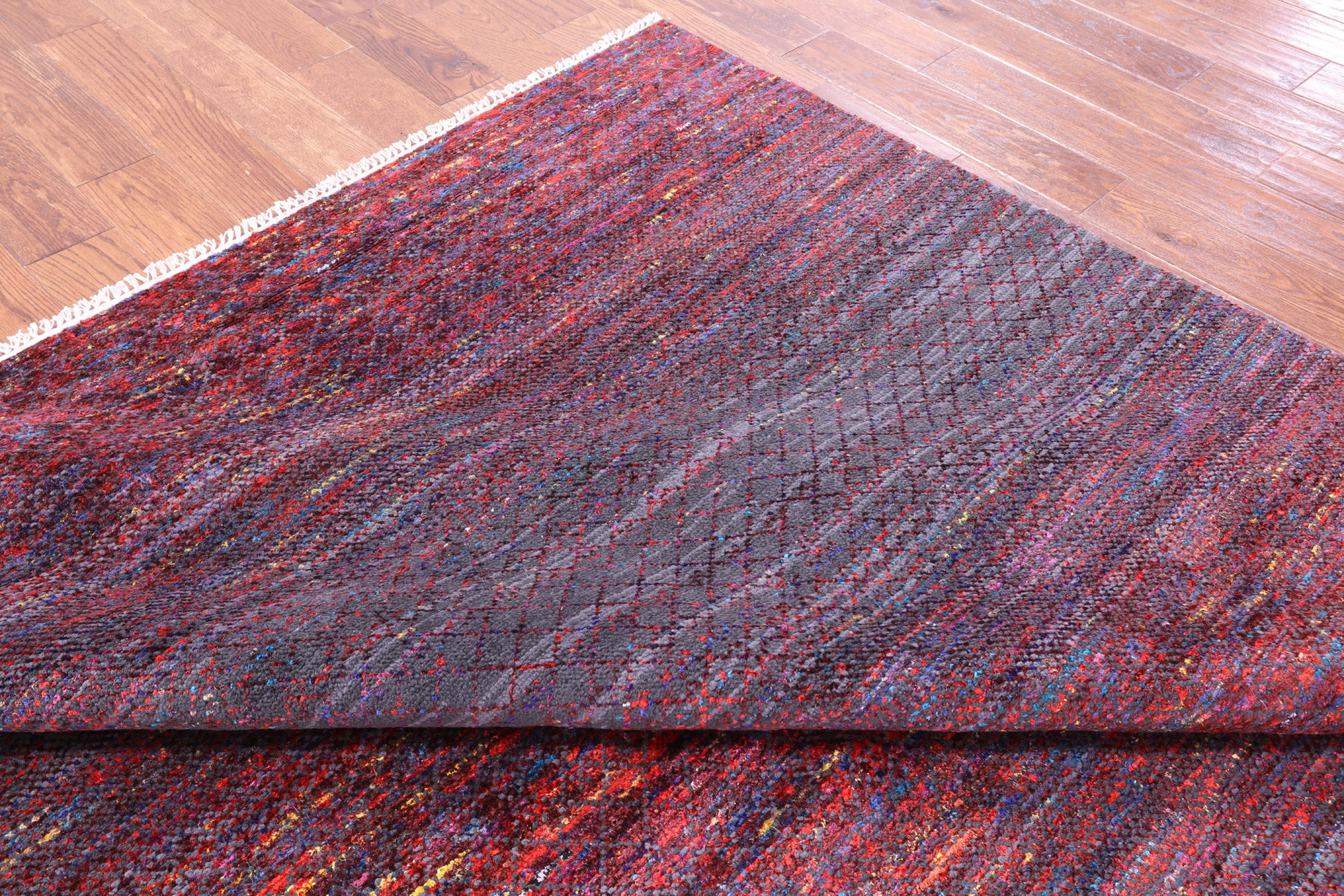 Savannah Grass Handmade Wool & Silk Rug - 8' 1" X 10' 1" - Golden Nile