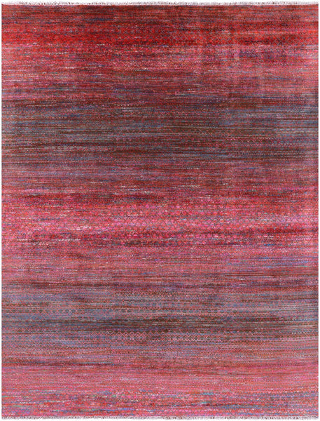 Savannah Grass Hand Knotted Wool & Silk Rug - 8' 11" X 11' 8" - Golden Nile