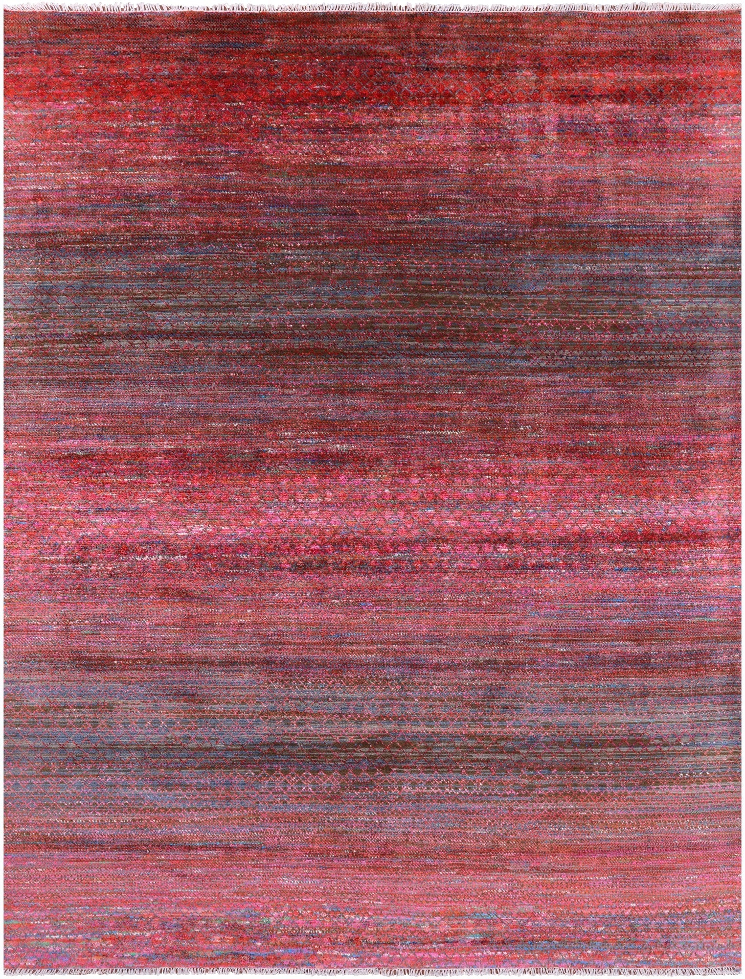Savannah Grass Hand Knotted Wool & Silk Rug - 8' 11" X 11' 8" - Golden Nile