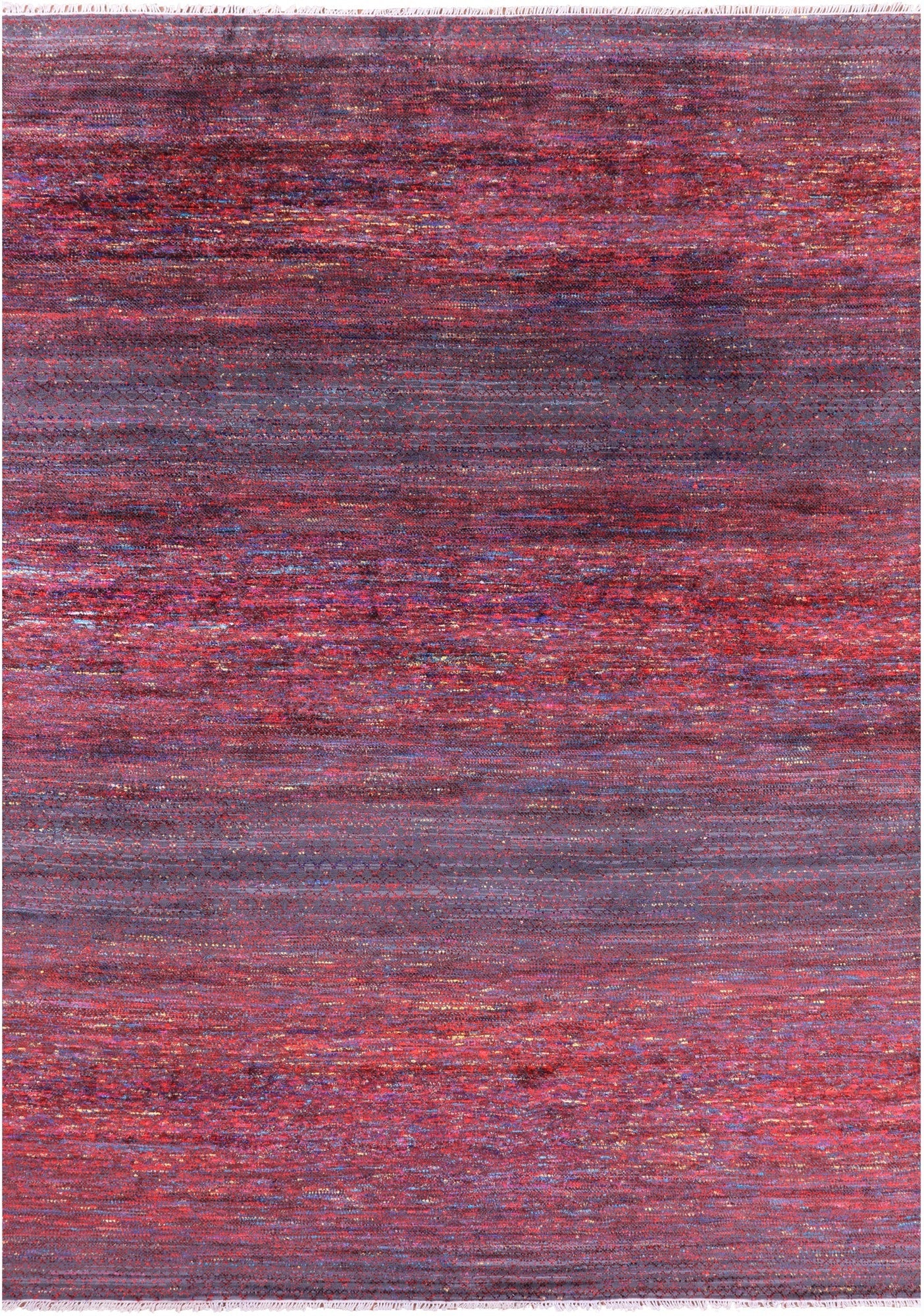 Savannah Grass Hand Knotted Wool & Silk Rug - 9' 10" X 13' 9" - Golden Nile