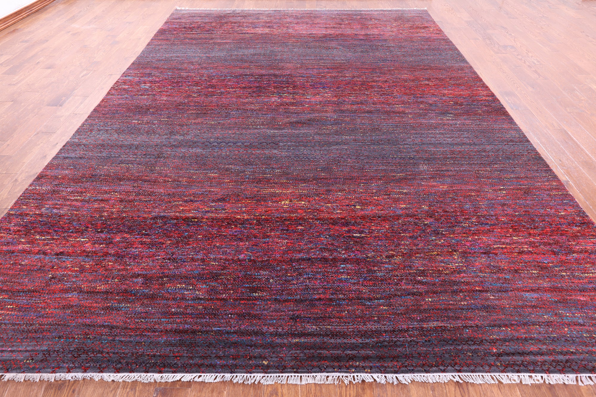 Savannah Grass Hand Knotted Wool & Silk Rug - 9' 10" X 13' 9" - Golden Nile