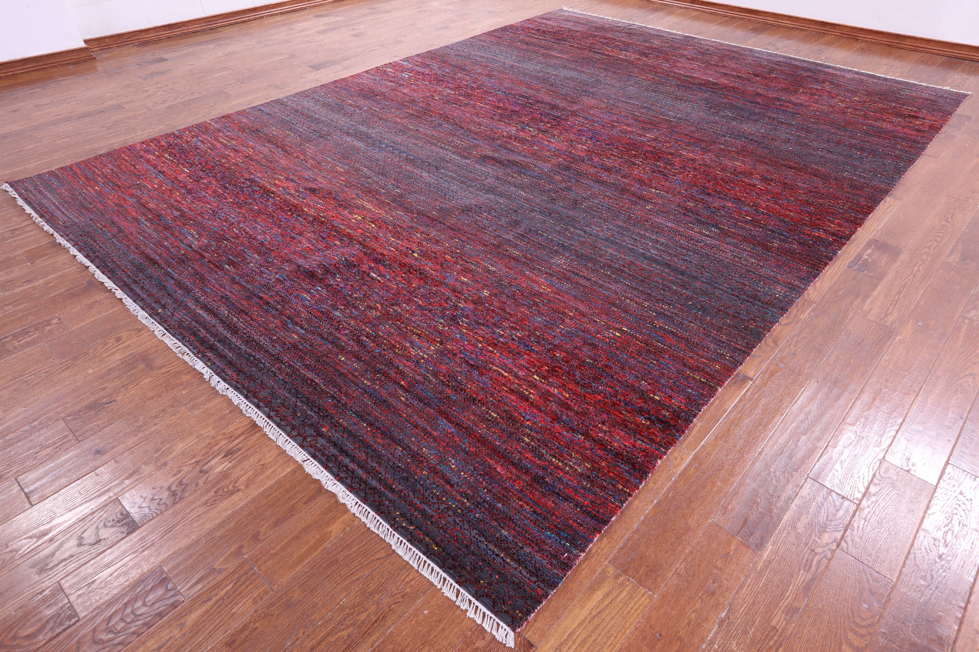 Savannah Grass Hand Knotted Wool & Silk Rug - 9' 10" X 13' 9" - Golden Nile
