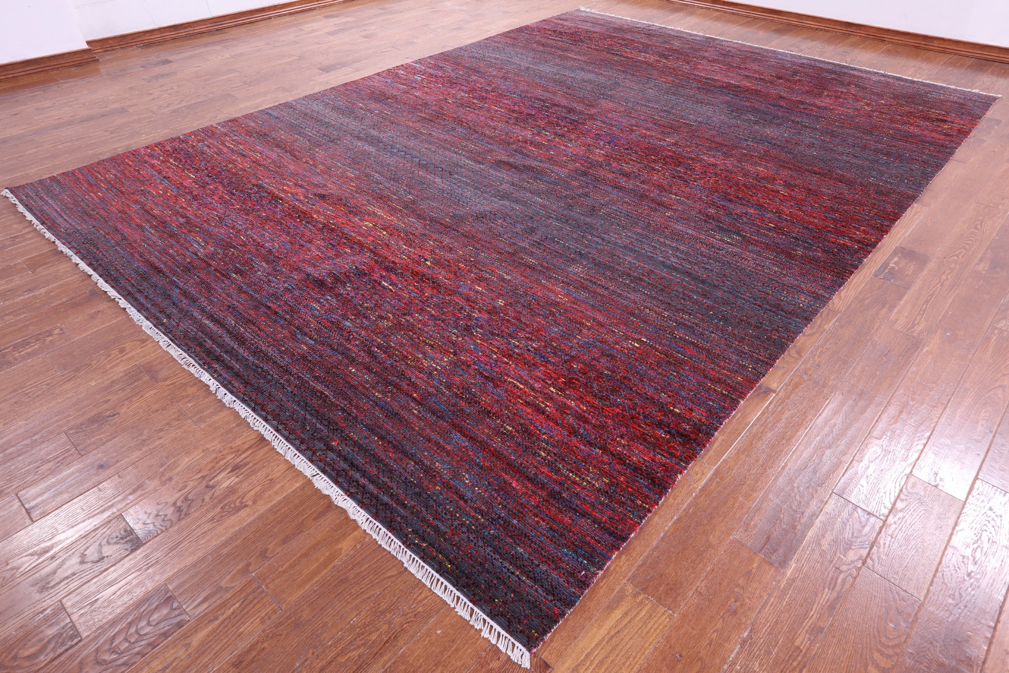 Savannah Grass Hand Knotted Wool & Silk Rug - 9' 10" X 13' 9" - Golden Nile