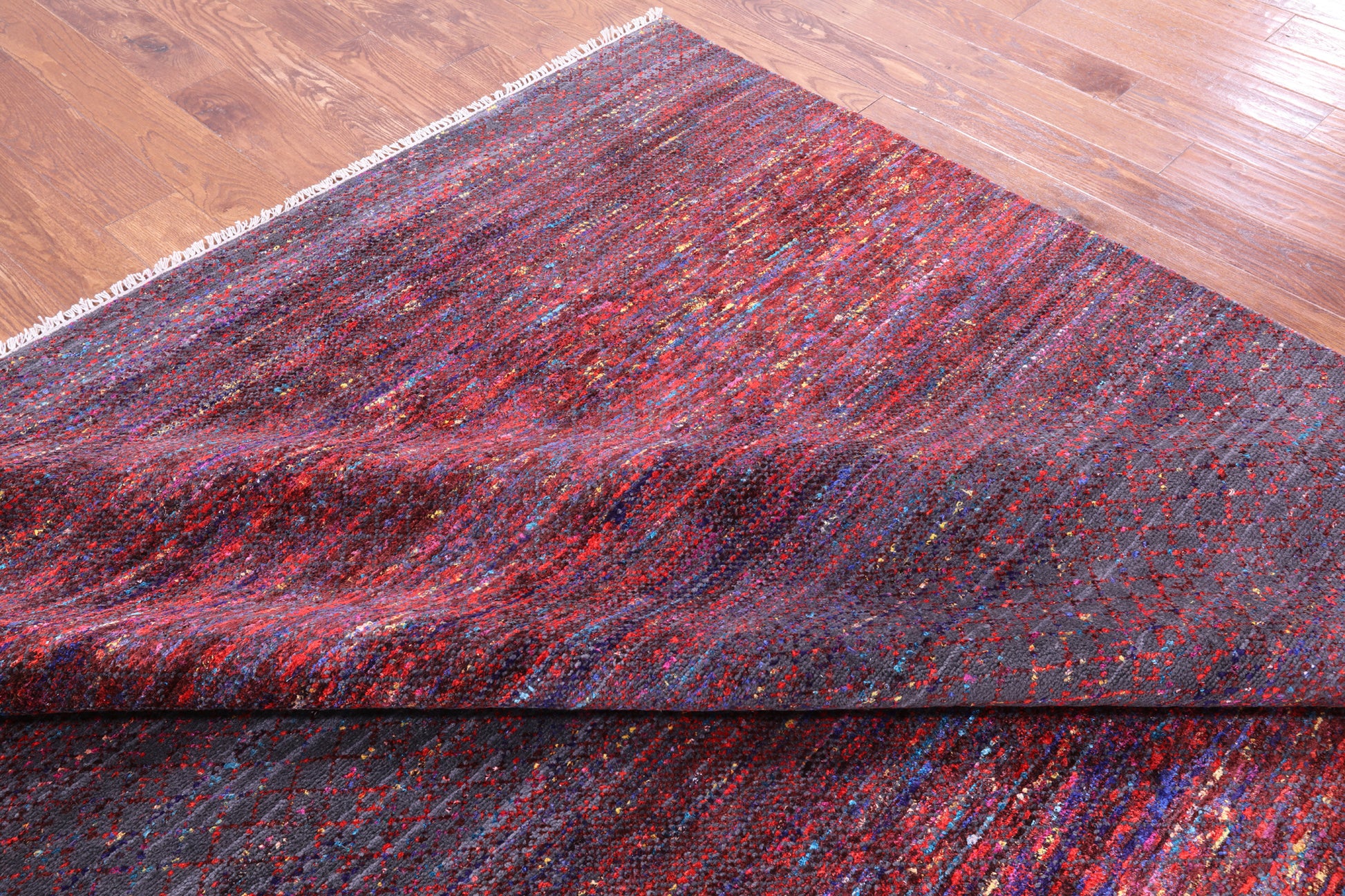 Savannah Grass Hand Knotted Wool & Silk Rug - 9' 10" X 13' 9" - Golden Nile