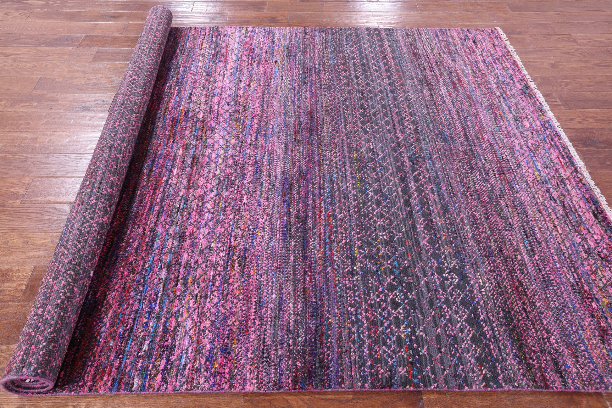 Savannah Grass Handmade Wool & Silk Rug - 6' 2" X 9' 0" - Golden Nile