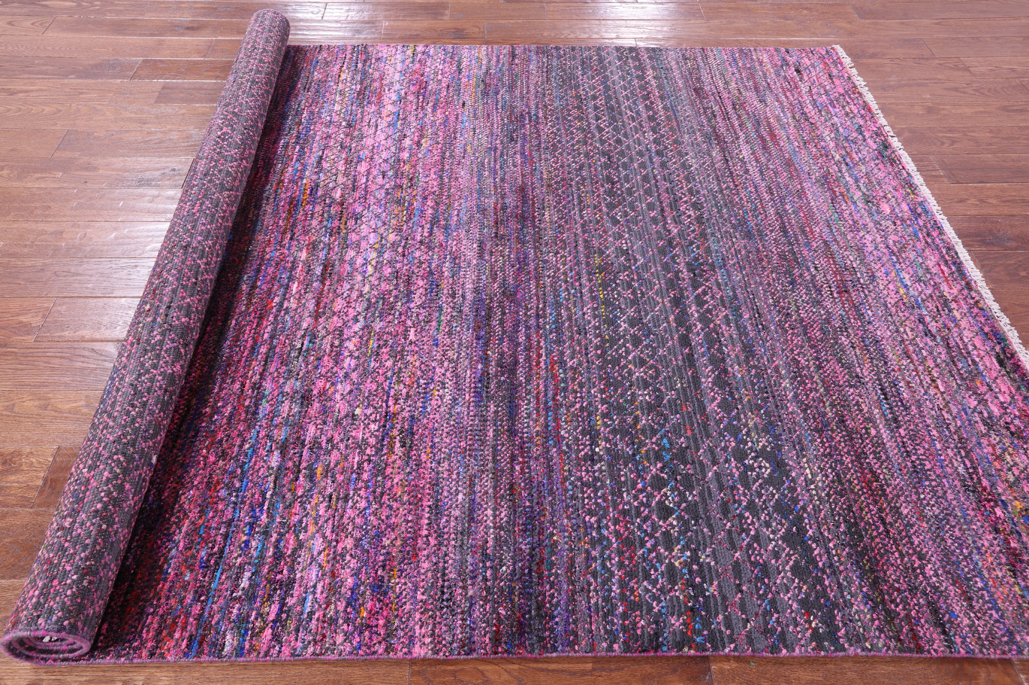 Savannah Grass Handmade Wool & Silk Rug - 6' 2" X 9' 0" - Golden Nile