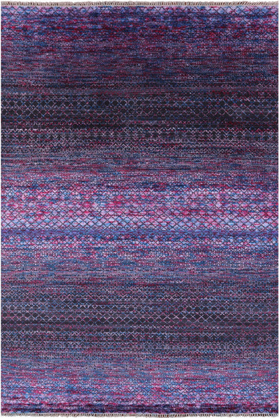 Savannah Grass Handmade Wool & Silk Rug - 6' 2" X 8' 10" - Golden Nile