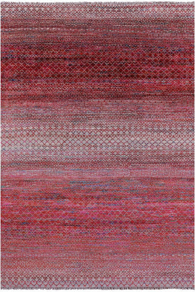 Savannah Grass Hand Knotted Wool & Silk Rug - 6' 2" X 9' 2" - Golden Nile