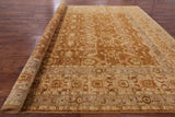 Peshawar Hand Knotted Wool Area Rug - 11' 10" X 17' 7" - Golden Nile