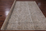 Ivory Persian Vintage White Wash Hand Knotted Area Rug - 9' 10" X 12' 5" - Golden Nile