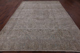 Ivory Persian Vintage White Wash Hand Knotted Area Rug - 9' 10" X 12' 5" - Golden Nile