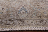 Ivory Persian Vintage White Wash Hand Knotted Area Rug - 9' 10" X 12' 5" - Golden Nile