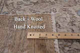 Ivory Persian Vintage White Wash Hand Knotted Area Rug - 9' 10" X 12' 5" - Golden Nile