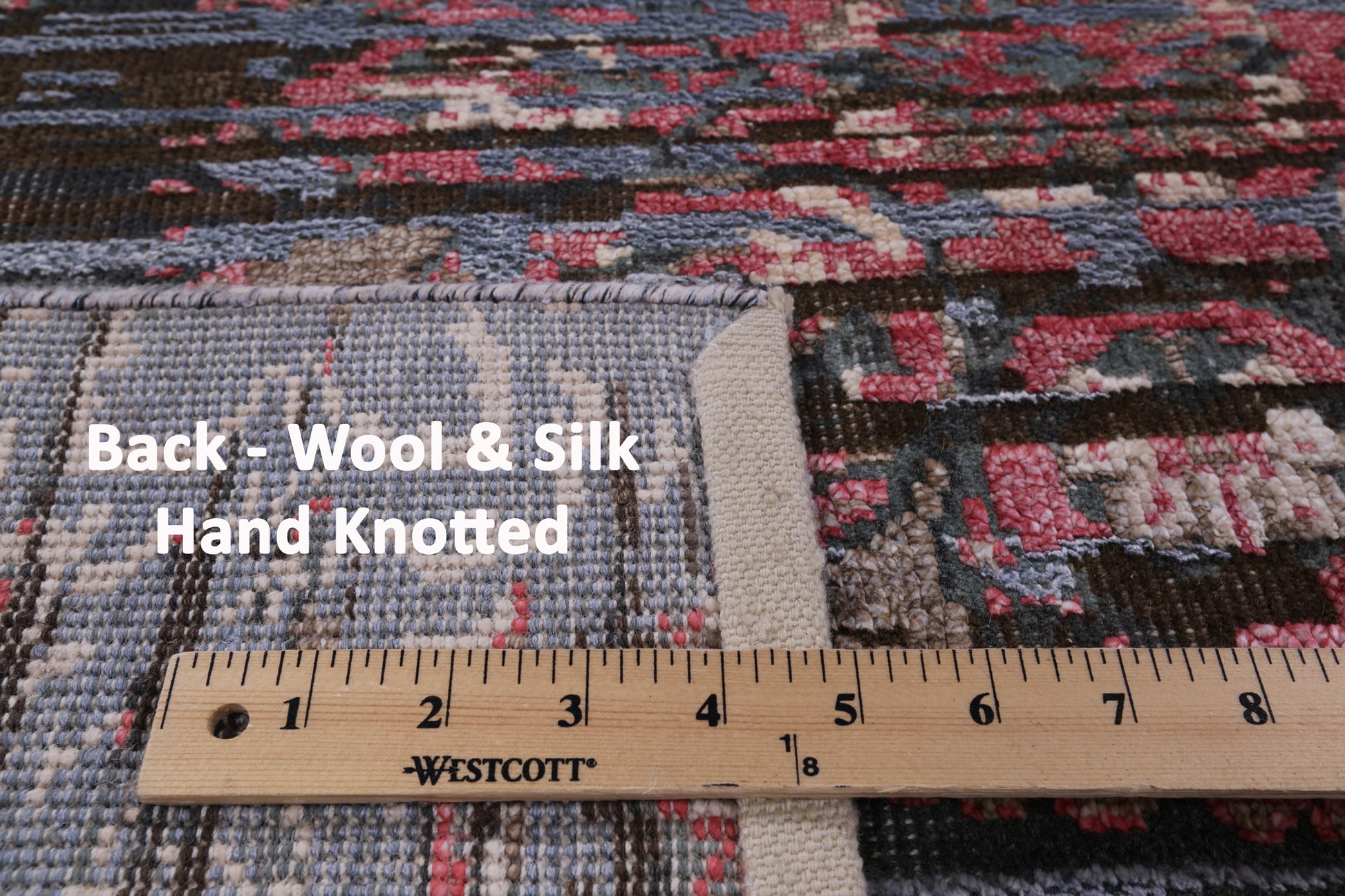 Silk With Oxidized Wool Hand Knotted Area Rug - 5' 11" X 8' 10" - Golden Nile