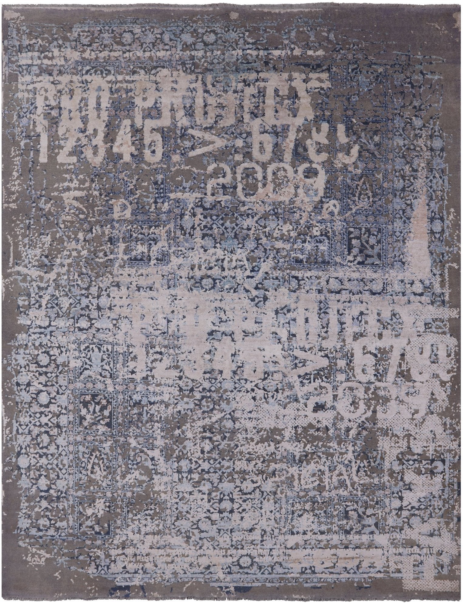 Silk With Oxidized Wool Hand Knotted Area Rug - 8' 1" X 10' 7" - Golden Nile