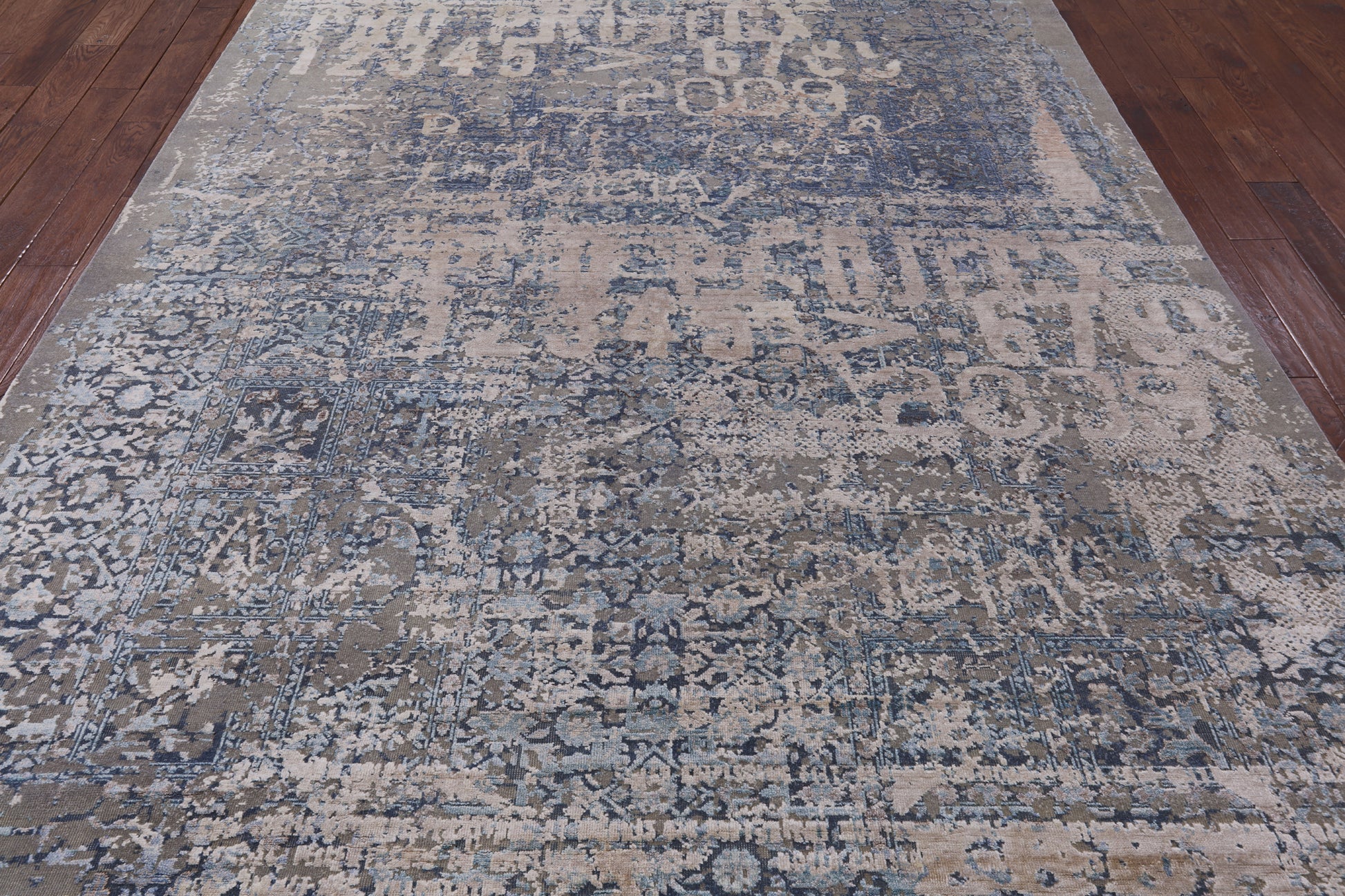 Silk With Oxidized Wool Hand Knotted Area Rug - 8' 1" X 10' 7" - Golden Nile