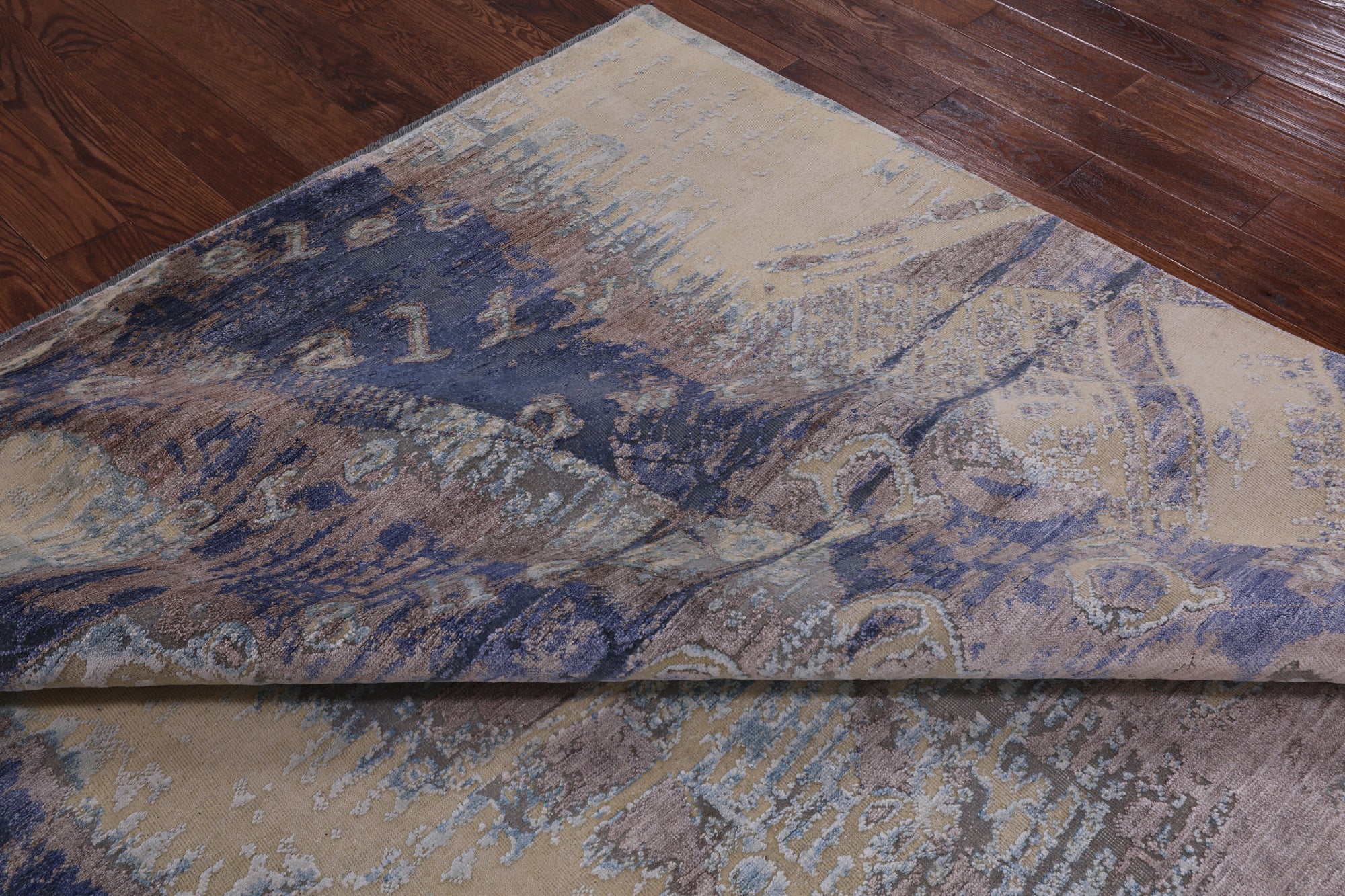 Silk With Oxidized Wool Handmade Area Rug - 7' 10" X 10' 5" - Golden Nile