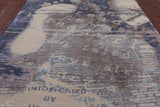 Silk With Oxidized Wool Handmade Area Rug - 7' 10" X 10' 5" - Golden Nile