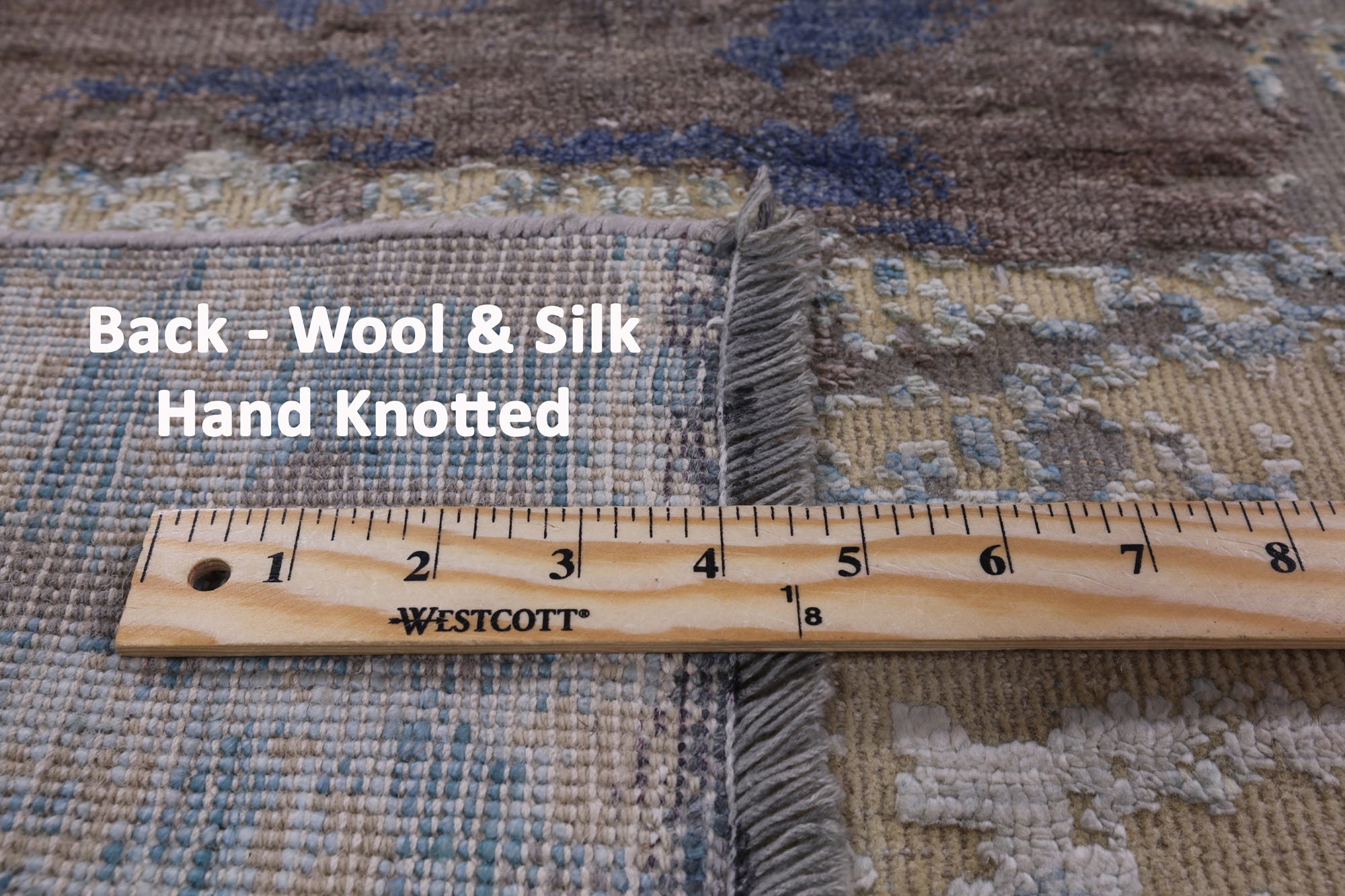 Silk With Oxidized Wool Handmade Area Rug - 7' 10" X 10' 5" - Golden Nile