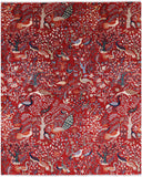 Heriz Serapi Handmade Wool Area Rug - 8' X 9' 10" - Golden Nile