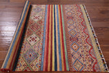 Tribal Khorjin Persian Gabbeh Hand Knotted Wool Rug - 4' 11" X 5' 6" - Golden Nile