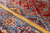 Tribal Khorjin Persian Gabbeh Hand Knotted Wool Rug - 5' 0" X 6' 7" - Golden Nile