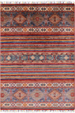 Tribal Khorjin Persian Gabbeh Hand Knotted Wool Rug - 4' 0" X 5' 8" - Golden Nile