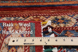 Tribal Khorjin Persian Gabbeh Hand Knotted Wool Rug - 4' 0" X 5' 8" - Golden Nile