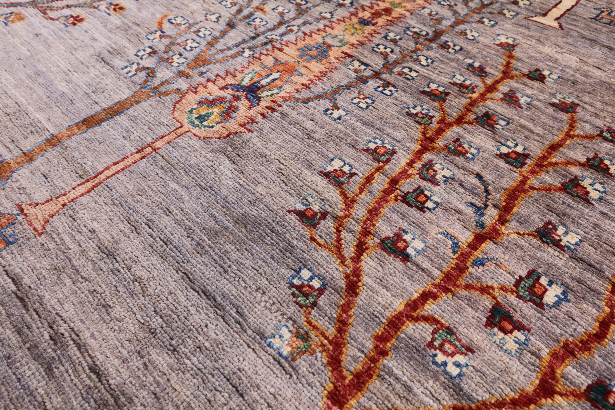 Tribal Gabbeh Hand Knotted Wool Area Rug - 6' 11" X 9' 10" - Golden Nile