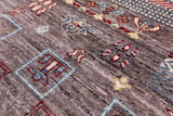 Tribal Persian Gabbeh Hand Knotted Wool Area Rug - 6' 8" X 8' 6" - Golden Nile