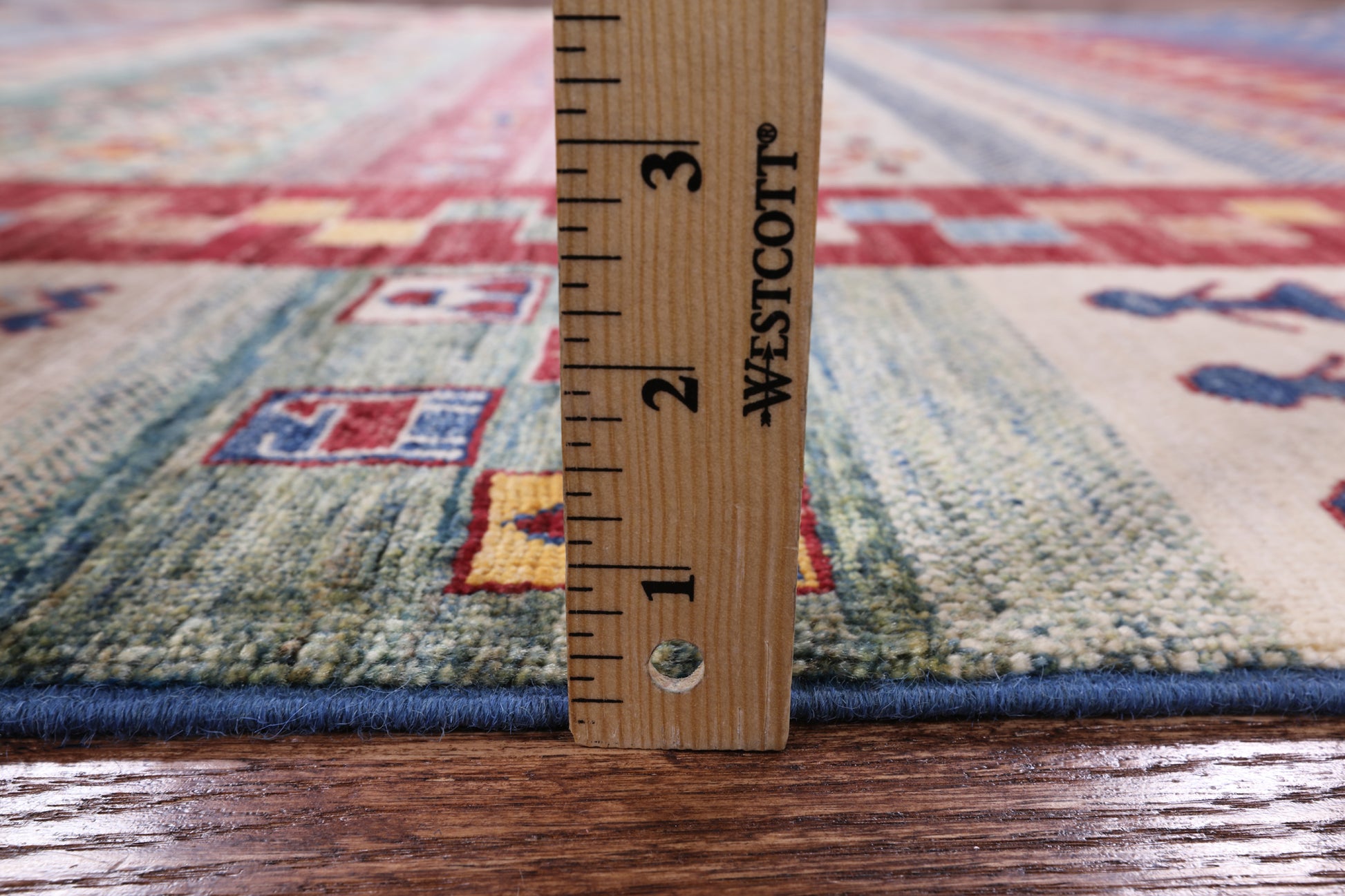 Tribal Persian Gabbeh Hand Knotted Wool Area Rug - 6' 6" X 9' 5" - Golden Nile