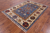 Fine Serapi Hand Knotted Wool Area Rug - 5' 10" X 7' 5" - Golden Nile