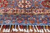 Blue Tribal Persian Gabbeh Hand Knotted Wool Area Rug - 5' 8" X 8' 4" - Golden Nile