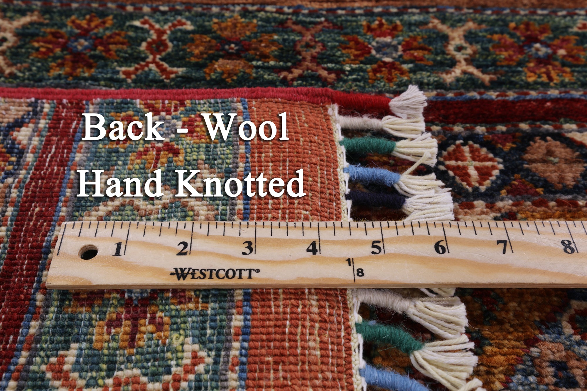 Khorjin Persian Gabbeh Hand Knotted Wool Rug - 5' 7" X 8' 5" - Golden Nile