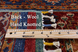 Green Khorjin Persian Gabbeh Hand Knotted Wool Area Rug - 5' 8" X 8' 4" - Golden Nile