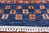 Tribal Persian Gabbeh Hand Knotted Wool Rug - 5' 9" X 7' 3" - Golden Nile