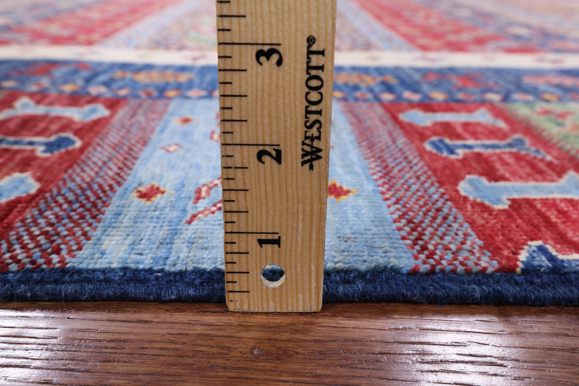 Tribal Persian Gabbeh Hand Knotted Wool Rug - 5' 9" X 7' 3" - Golden Nile