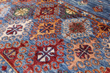 Tribal Gabbeh Hand Knotted Wool Area Rug - 5' 9" X 7' 11" - Golden Nile