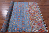 Tribal Gabbeh Hand Knotted Wool Area Rug - 5' 9" X 7' 11" - Golden Nile