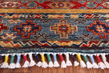 Khorjin Persian Gabbeh Handmade Wool Area Rug - 5' 7" X 7' 10" - Golden Nile