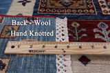 Perian Gabbeh Tribal Hand Knotted Wool Rug - 5' 8" X 7' 10" - Golden Nile