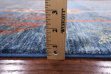 Blue Tribal Persian Gabbeh Hand Knotted Wool Area Rug - 5' 10" X 8' 5" - Golden Nile