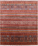 Tribal Khorjin Persian Gabbeh Handmade Wool Area Rug - 8' 3" X 9' 11" - Golden Nile