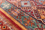 Tribal Khorjin Persian Gabbeh Handmade Wool Area Rug - 8' 3" X 9' 11" - Golden Nile
