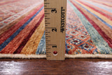 Tribal Khorjin Persian Gabbeh Handmade Wool Area Rug - 8' 3" X 9' 11" - Golden Nile