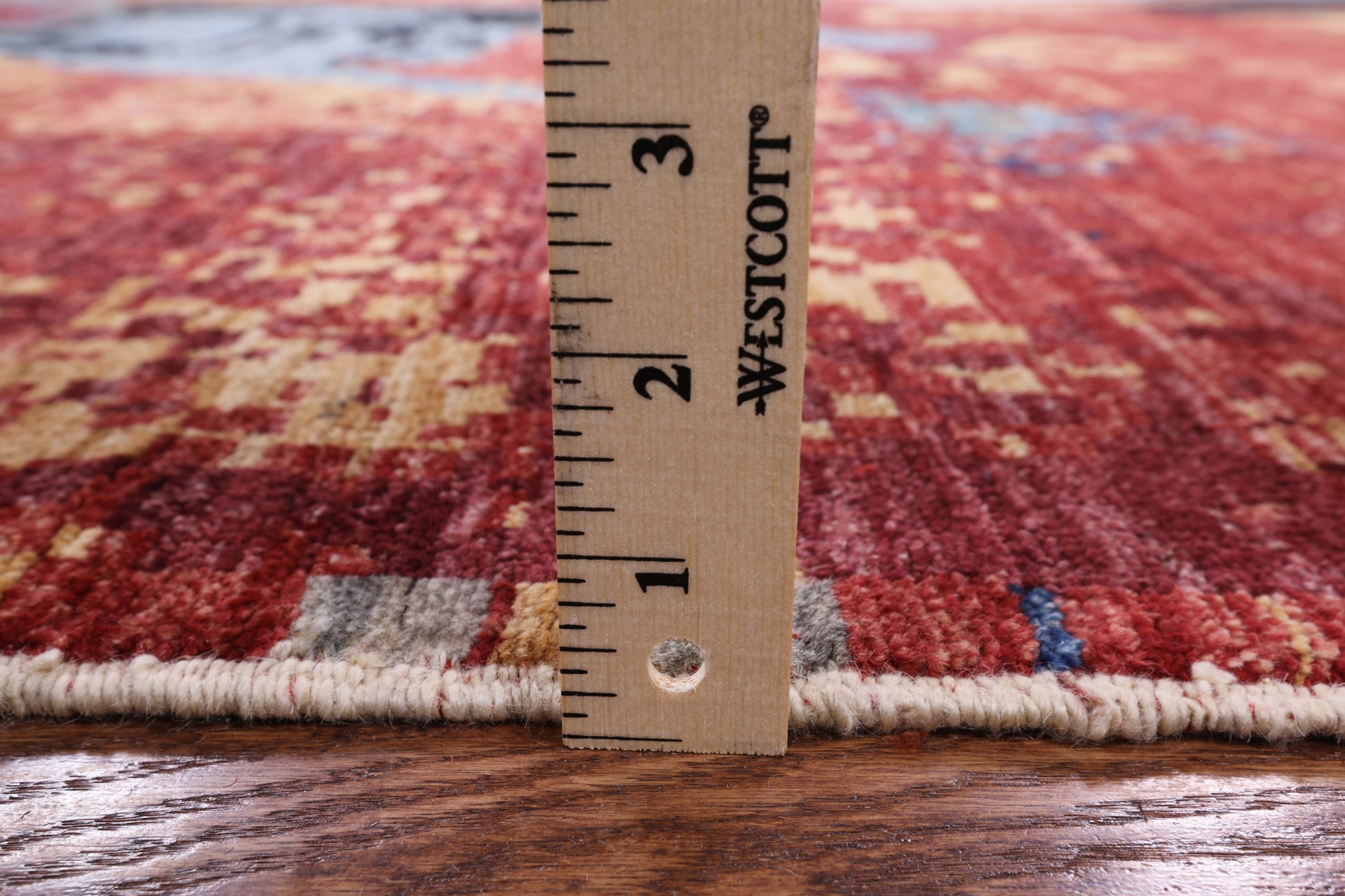Abstract Modern Handmade Wool Area Rug - 8' 10" X 12' 6" - Golden Nile