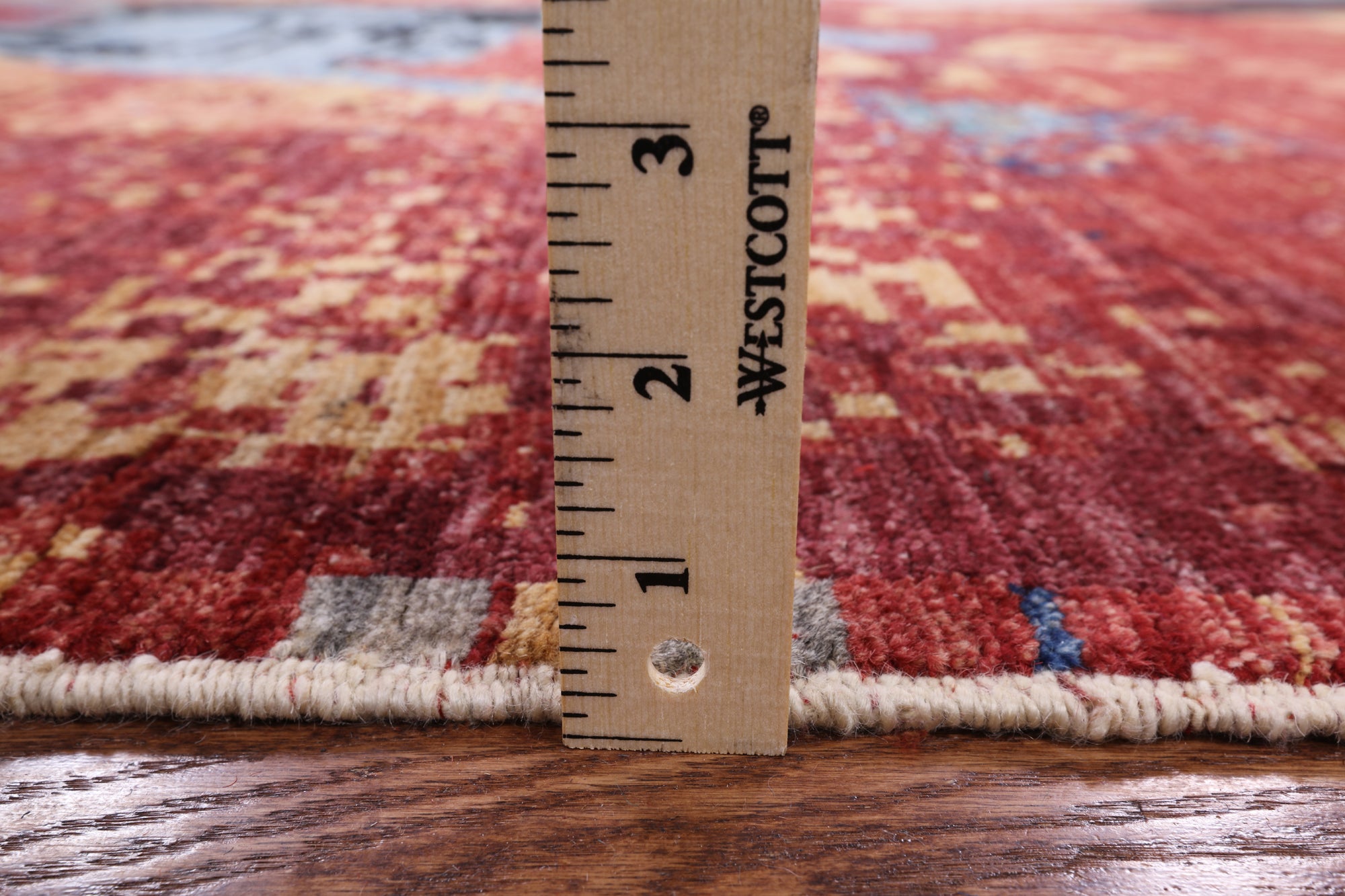 Abstract Modern Handmade Wool Area Rug - 8' 10" X 12' 6" - Golden Nile